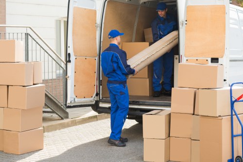 Man and van vehicle ready for a local move in Clapham Common