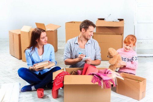 Trained movers handling office relocation in Claphamcommon