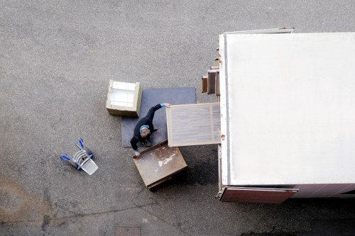 Van loading safety during a moving job