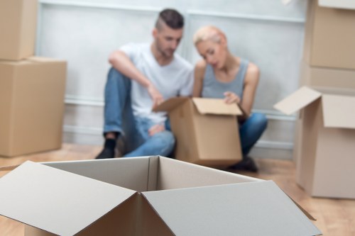 Professional moving van with safety-focused operation